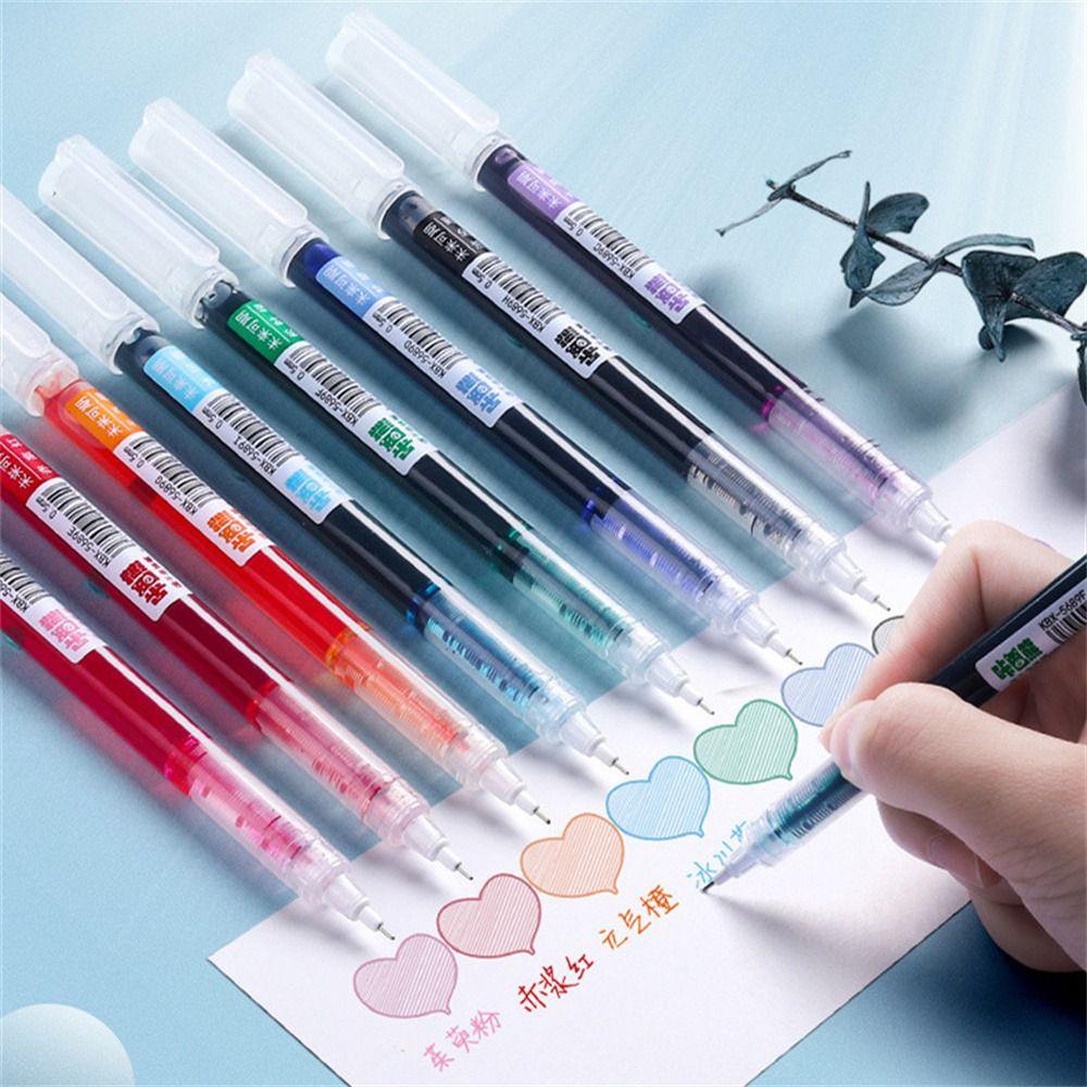 Set 8 Bút Bi Ngòi Mảnh 8 Màu Sắc Ngòi 0.5mm Chất Lượng Cao