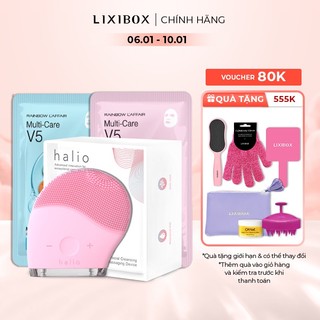 Combo Máy Rửa Mặt Halio Original và 2 Mặt nạ dưỡng da