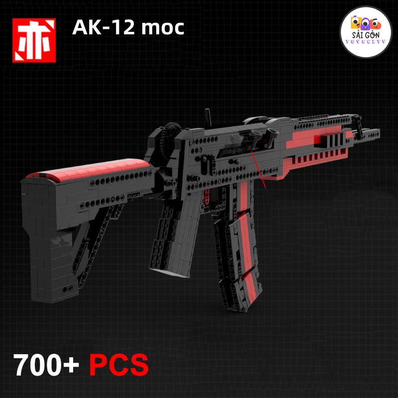 Đồ Chơi Lắp Ráp Mô Hình CSGO Súng AK12 MOC Với 700+ PCS - Bản Thiết Kế Tiêu Chuẩn Của Kevin