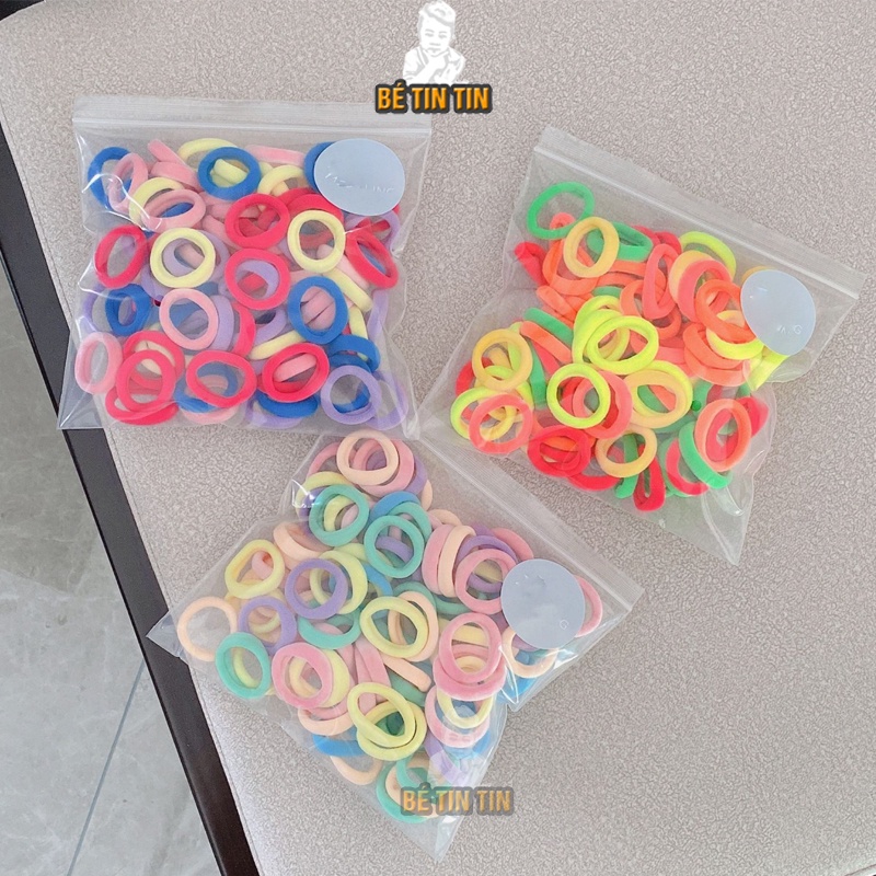 Dây cột tóc cho bé/ thun cột tóc 50 dây nhỏ trẻ em