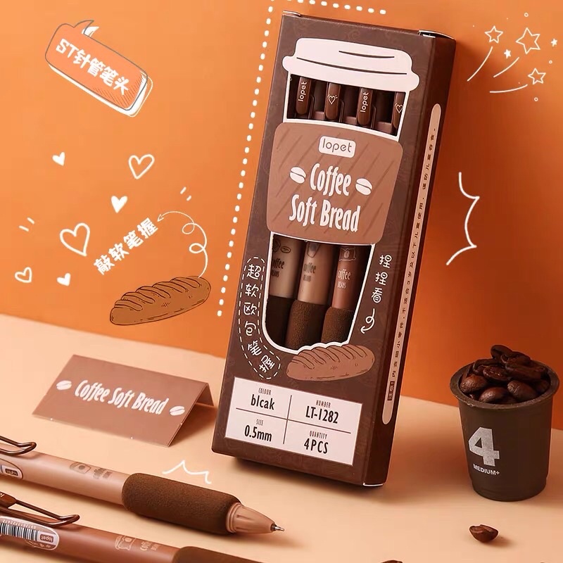 Sét 4 bút gel coffee
