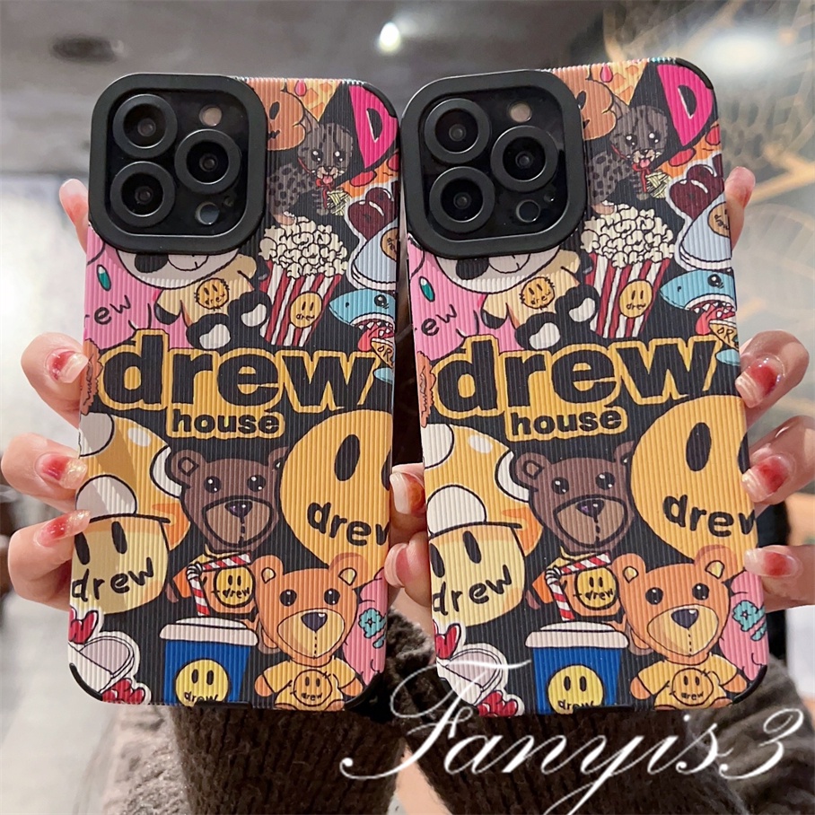 Ốp Điện Thoại TPU Mềm Họa Tiết Gấu Vui Nhộn Cho IPhone 14 13 12 11 Pro Max X XR Xs Max 8 7 Plus SE 2020