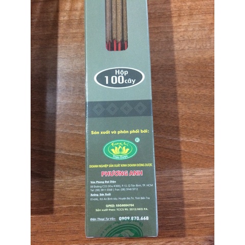 HƯƠNG TRẦM BẮC SẠCH: Tịnh tâm Hương 100 cây .