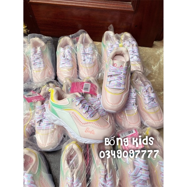 Giày Sneakers Bé Gái Barbie Siêu Nhẹ