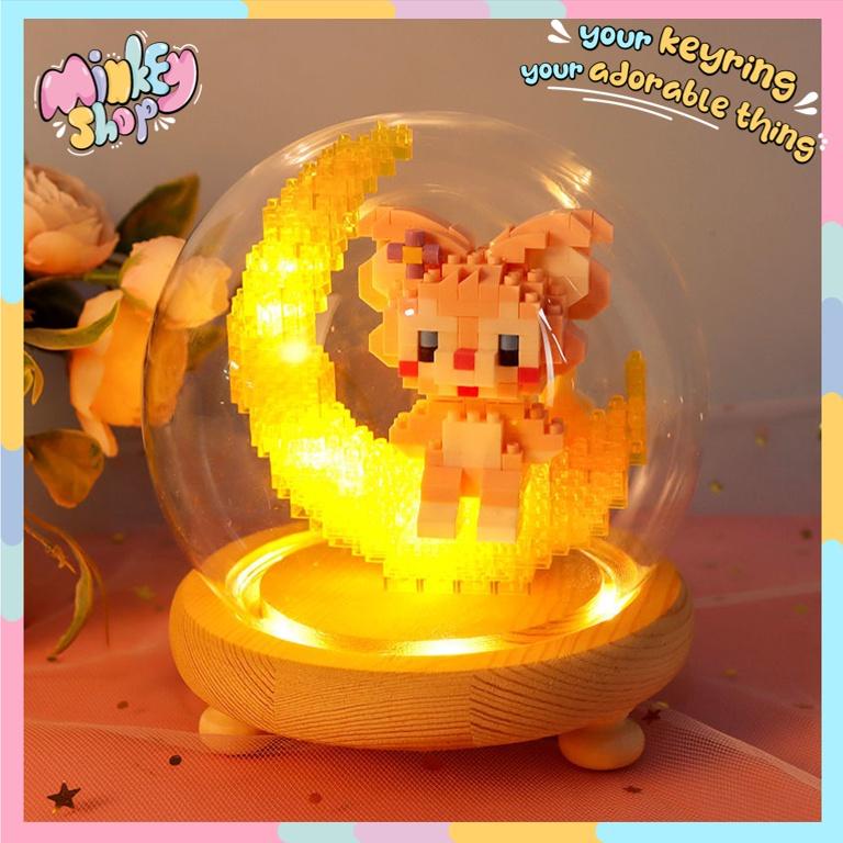Mô Hình Lắp Ráp Model Cao Cấp Bộ Đồ chơi 3D Mini Cute, Xếp Hình Nhân Vật Hoạt Hình Dễ Thương Cho Các Bé -Minkey