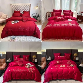 Siêu Phẩm Bộ Chăn Ga Gối Lụa Kiss Me nơ bông Hàng Cao cấp Siêu Đẹp( BST CHĂN GA CƯỚI CAO CẤP)-> 3 màu Lựa Chọn
