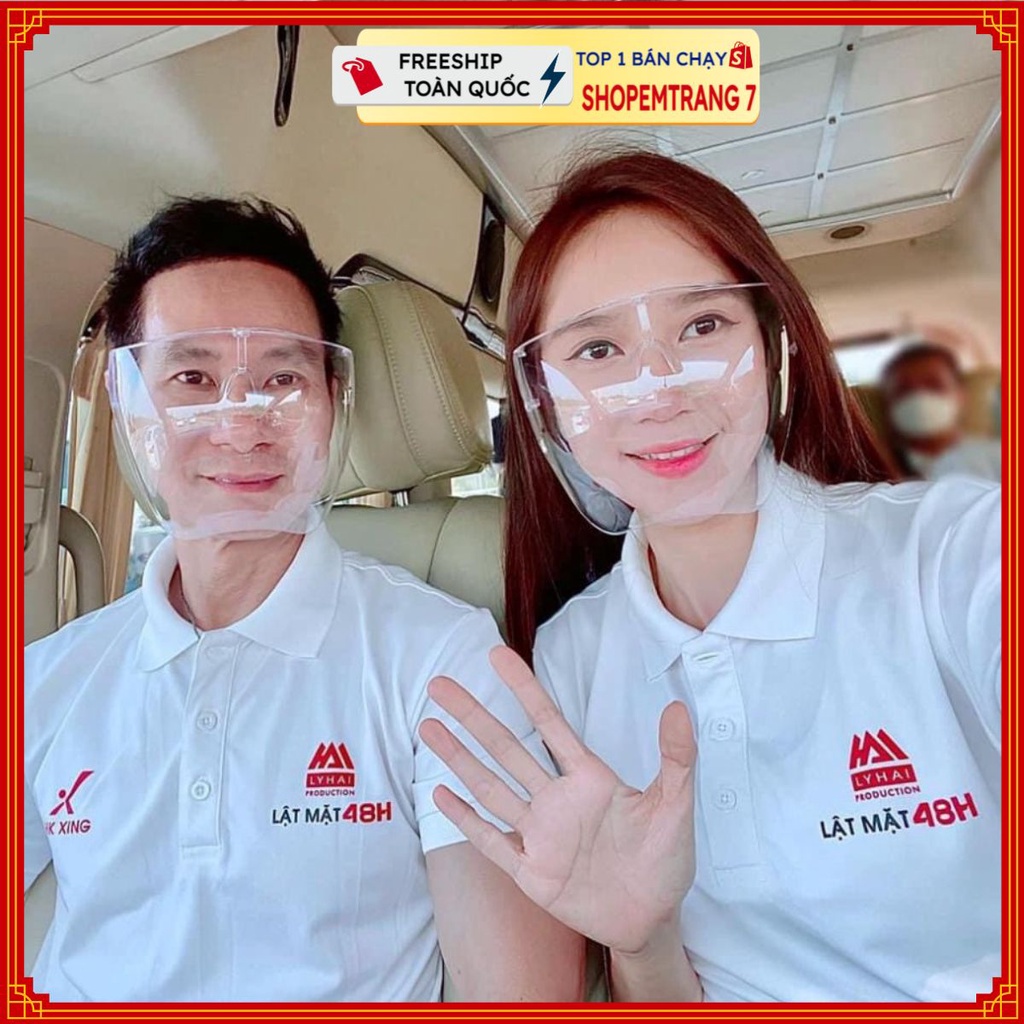 Kính Chống Giọt Bắn Phòng Dịch Bảo Hộ Full Face Trong Suốt - Mặt Nạ Chống Giọt Dầu Văng Bắn Chống Bụi gió THỜI TRANG