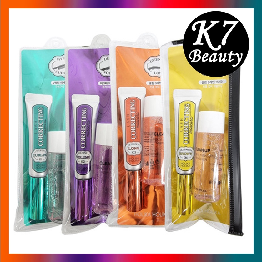 HOLIKA HOLIKA Set Mascara và nước tẩy trang