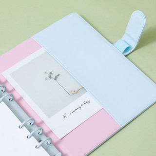 (Video) Sổ Planner da PU B6/B5 vuông màu Pastel