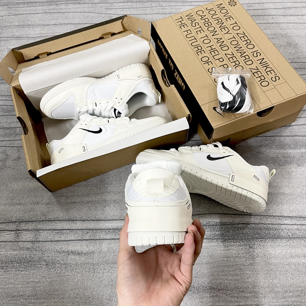 Giày sneaker 𝐉𝐨𝐫𝐝𝐚𝐧 SB Dunk Disrupt 2 Pale Ivory Kem trắng đen  cao cấp