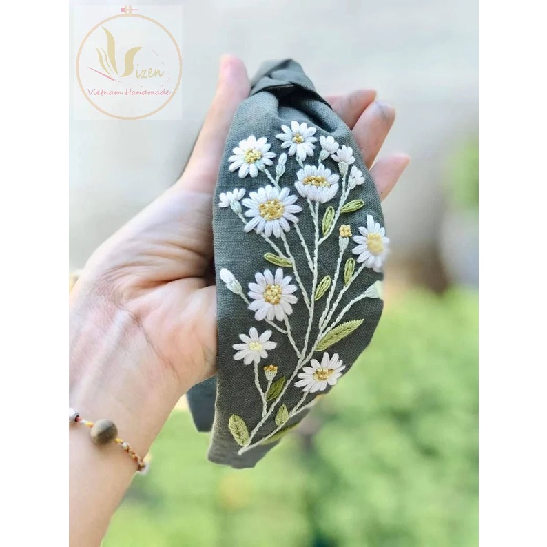 BỜM  CÀI TÓC THÊU TAY