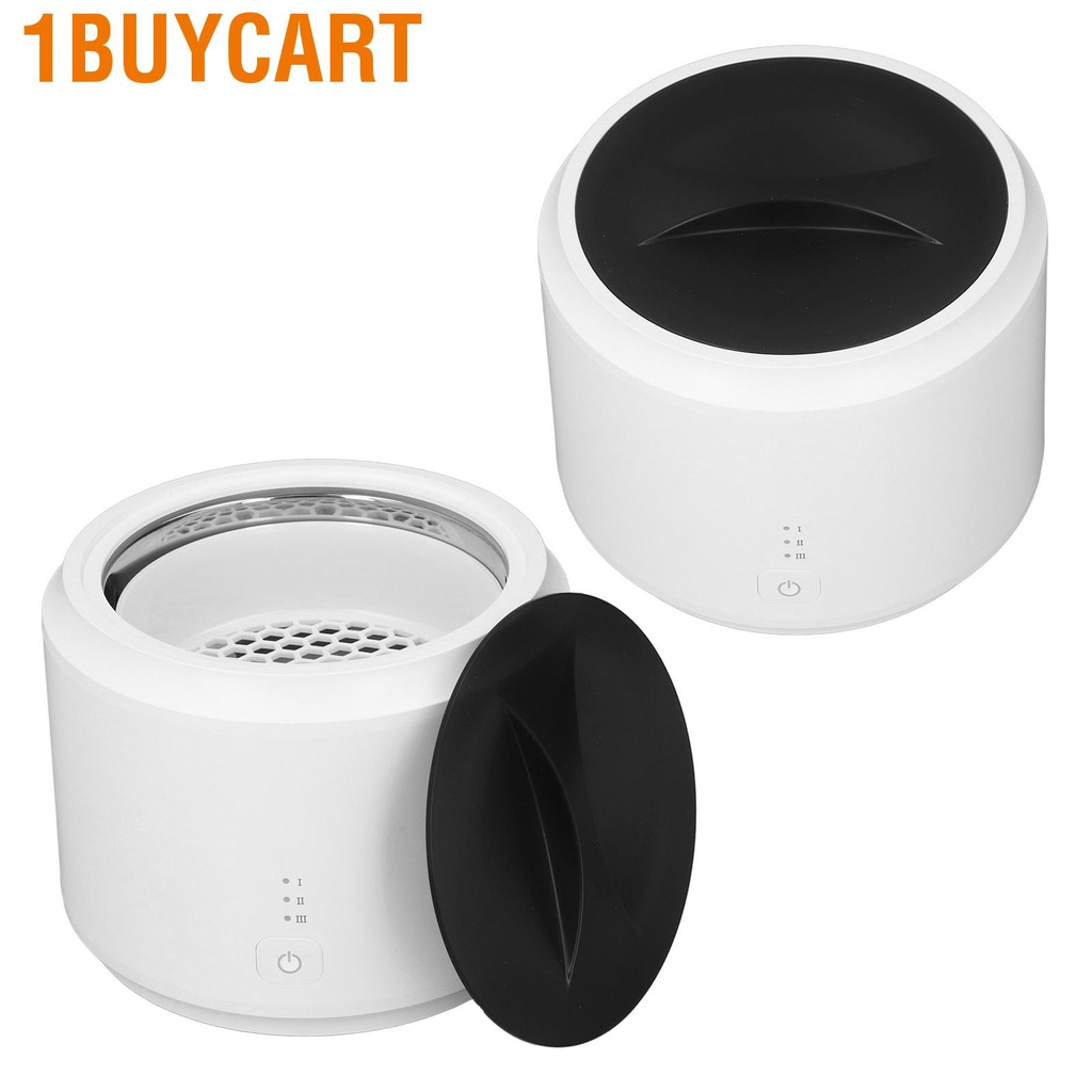 1buycart Ultrasonic Cleaner Stainless Steel 3 Gear Adjustable 42KHz Cleaning Machine 480ml