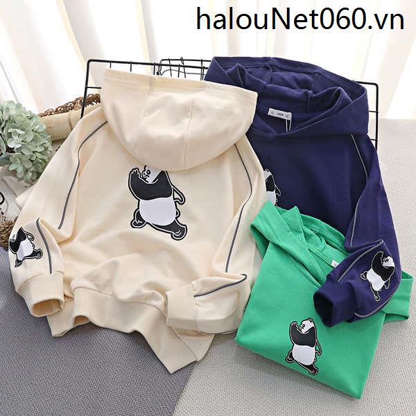 Áo Hoodie In Hình Gấu Trúc Đỏ Thời Trang Xuân Thu 2022 Dành Cho Bé Trai