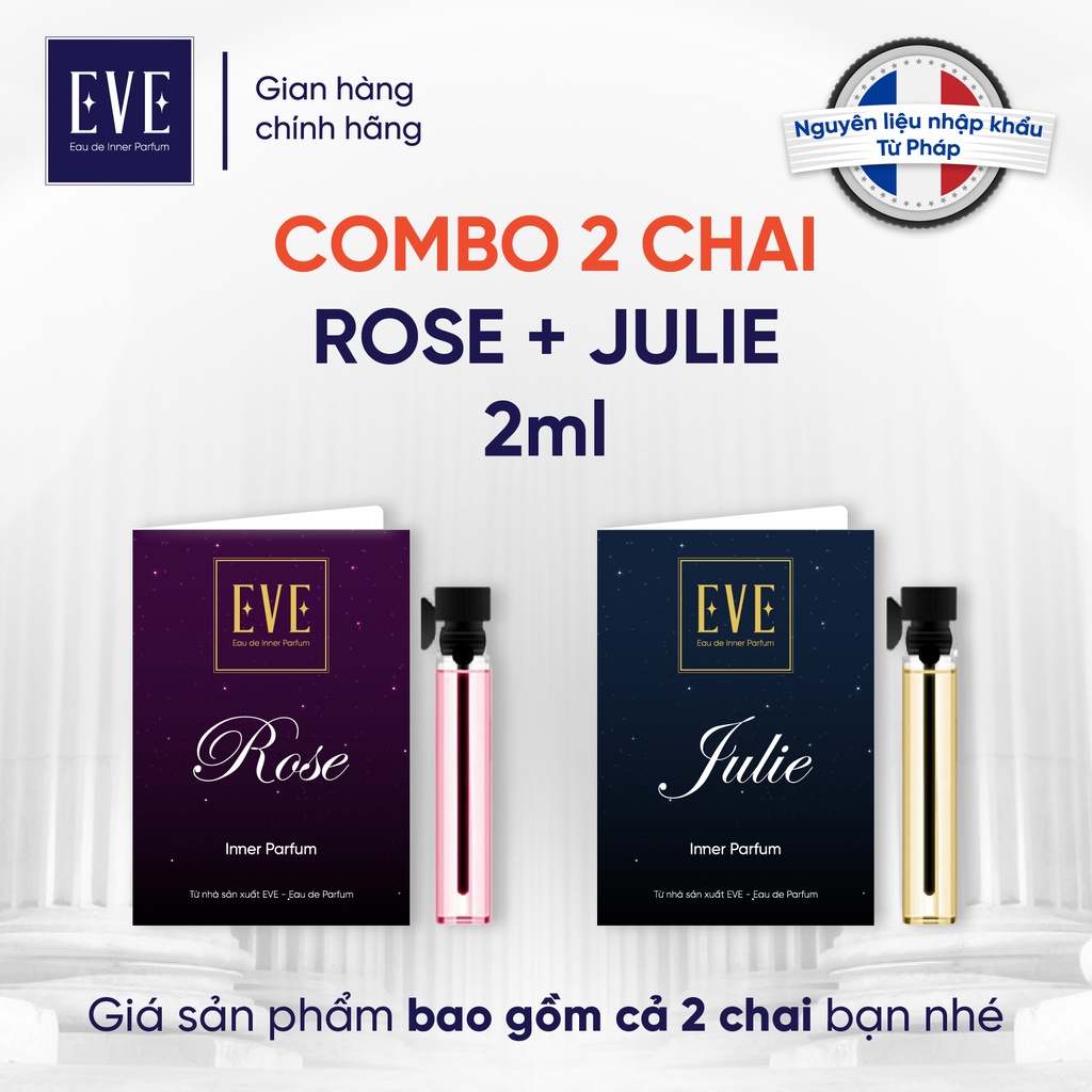 COMBO 2 CHAI - Nước Hoa Vùng Kín Cô Bé 2ml Lưu Hương Thơm Lâu Quyến Rũ