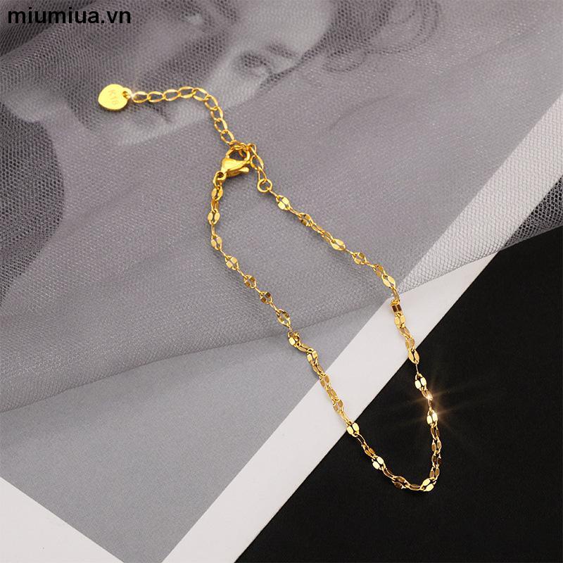 Miumiua🔮Lắc chân nữ bằng titan không gỉ thiết kế phong phối mặt hình cá dễ thương thời trang mới 2023