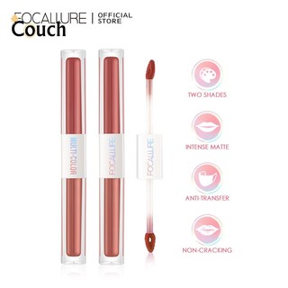 Focallure son bóng hai đầu 2 trong 1 son bóng nhung dạng cốc chống dính chống thấm nước tạo màu cao cấp đi văng