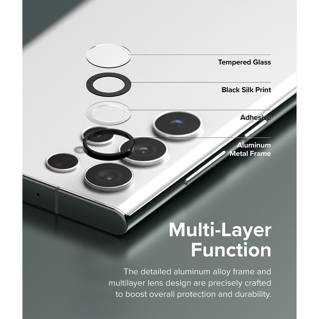 Hợp kim nhôm RINGKE cho khung bảo vệ ống kính máy ảnh Galaxy S22 Ultra