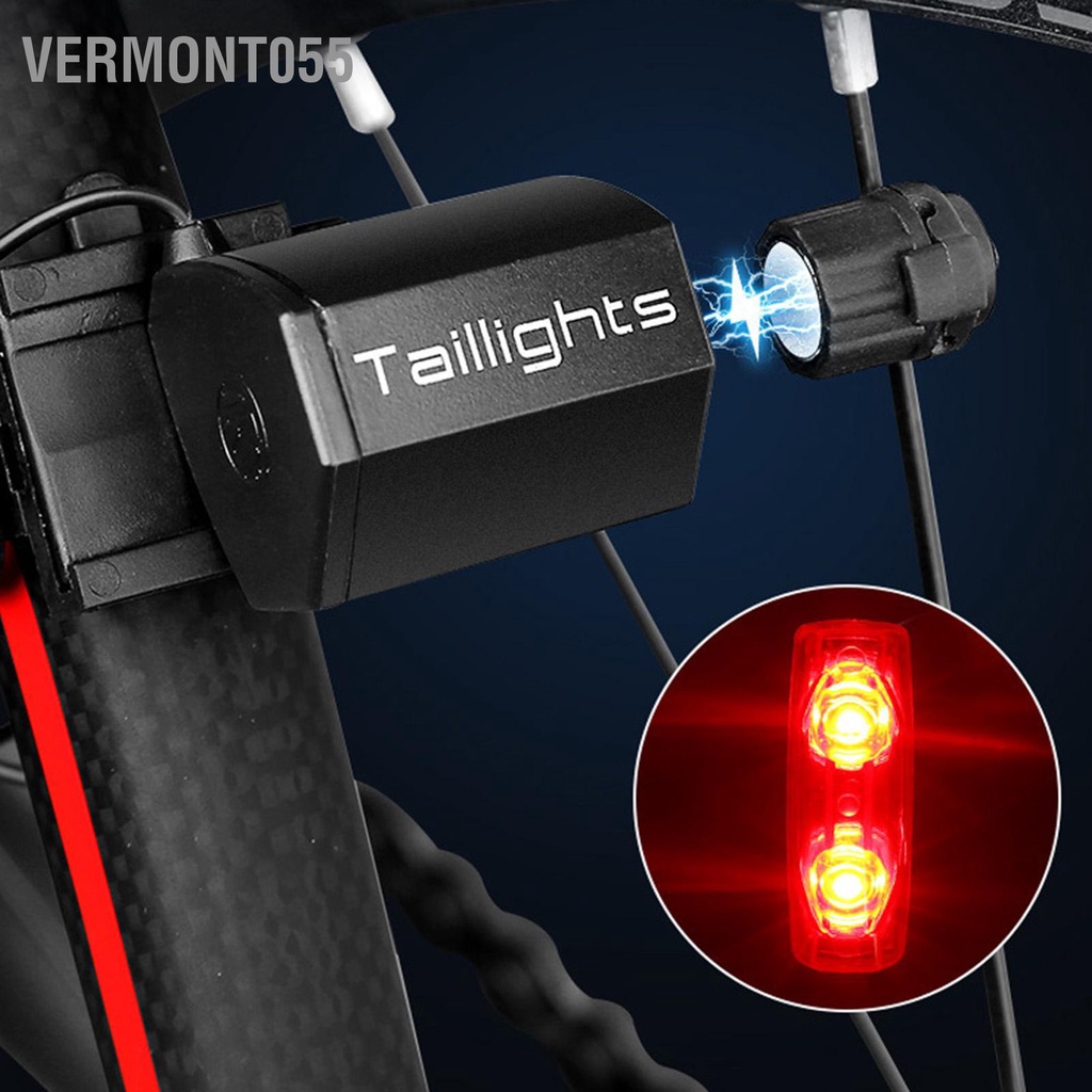 Có thể bán buôn Đuôi Xe Đạp Cảm Ứng Từ Tự Tạo Điện Họa Tiết Rằn Ri Nét Ta 016RAR Đèn Cảnh Báo Đi Vermont055 Hàng giao ngay