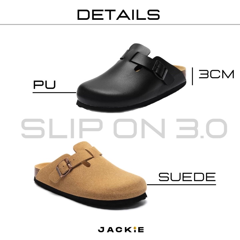 Dép SLIP ON 3.0 bản da PU