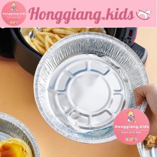 Khay giấy bạc lót nồi chiên không dầu, đĩa nhôm, đĩa giấy bạc 18cm