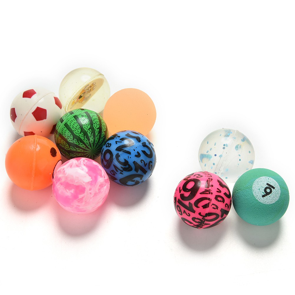 Bóng Nẩy Cao Su Siêu Đàn Hồi Size 2,7cm, Món Quà Đồ Chơi Vận Động Cho Bé