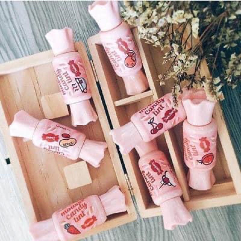 Son Mousse Hình Viên Kẹo Cực "Cute" The Saem Saemmul Mousse Candy Tint màu đỏ Red Mango