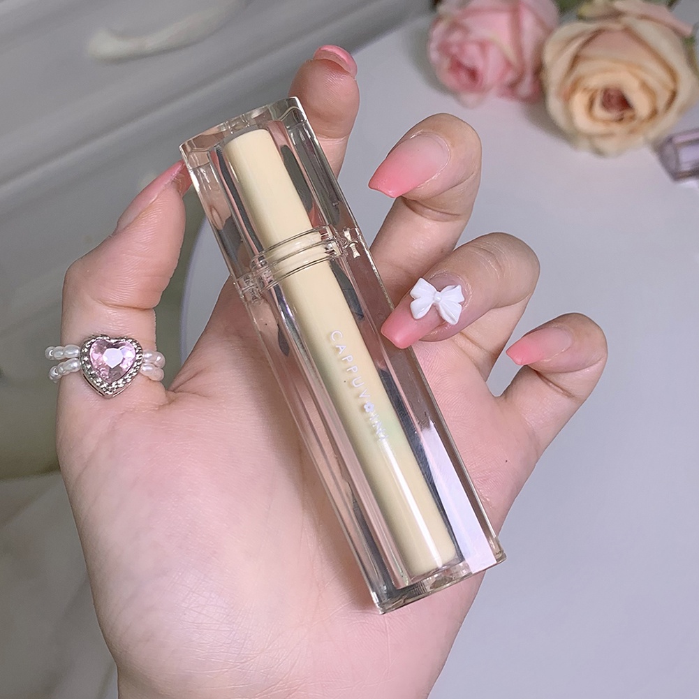 Cappuvini Bề Mặt Gương Son Men 3D Pha Lê Mini Son Bóng Chống Thấm Nước Lâu Dài Không Dính Môi Khỏa Thân Cao Cấp Bé Gái quà Tặng LOEY1