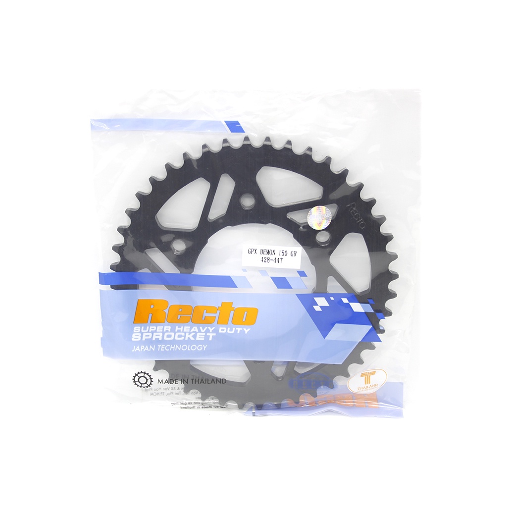 NSD Nhông dĩa RECTO sên DID đen 10 li ly GPX Demon 150 chính hãng Thái Lan