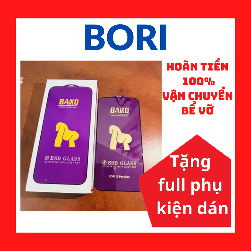 Kính cường lực iphone Kingkong Baiko full màn 6/6s/6plus/6splus/7/8/7plus/8plus/x/xs/xsmax/11/12/13/14/pro/promax -