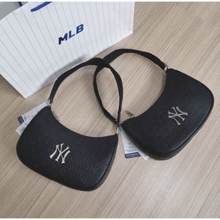 Túi kẹp nách da monogram MLB chính hãng