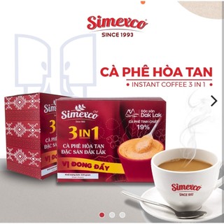 Cà phê hòa tan Simexco 3in1 Cà phê sữa