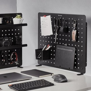 Bảng treo đồ Pegboard HyperWork PG-02 ( Bảng kim loại, chân kẹp bàn, 14 phụ kiện đi kèm)