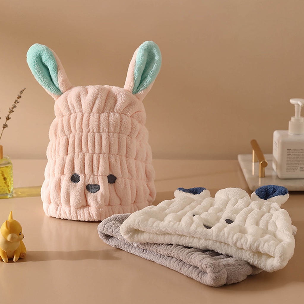 Babyfair Trẻ Em Tóc Mũ Mềm Mại Có Thể Điều Chỉnh Chống Phai Màu Dễ Thương Nhanh Khô Cho 2 Đến 15 Tuổi