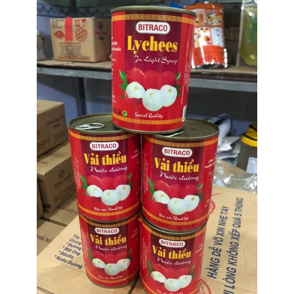 Vải Thiều ngâm Nước Đường Bitraco 565g