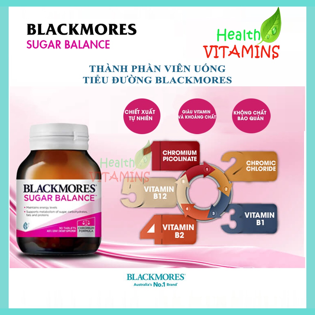 Viên Uống Blackmores Sugar Balance Úc dành cho người tiểu đường
