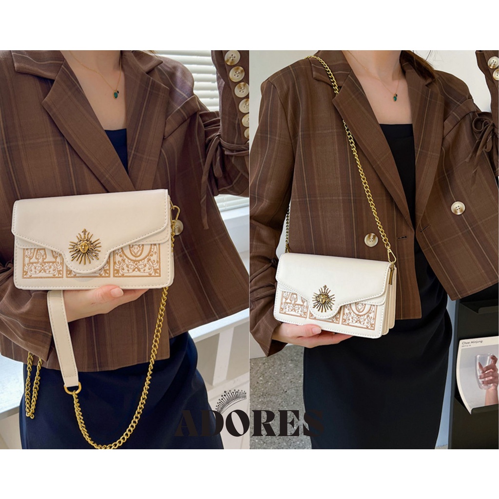 Túi xách nữ vintage thêu đeo chéo đeo vai Hàn Quốc B31