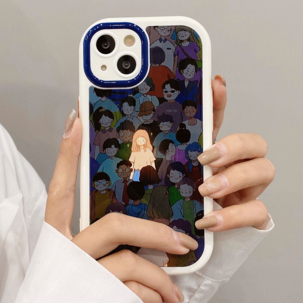 Ốp Điện Thoại TPU Mềm Chống Bụi Chống Rơi Họa Tiết Tranh Sơn Dầu Cho IPhone 11 12 13 14 Pro Max 14 Plus