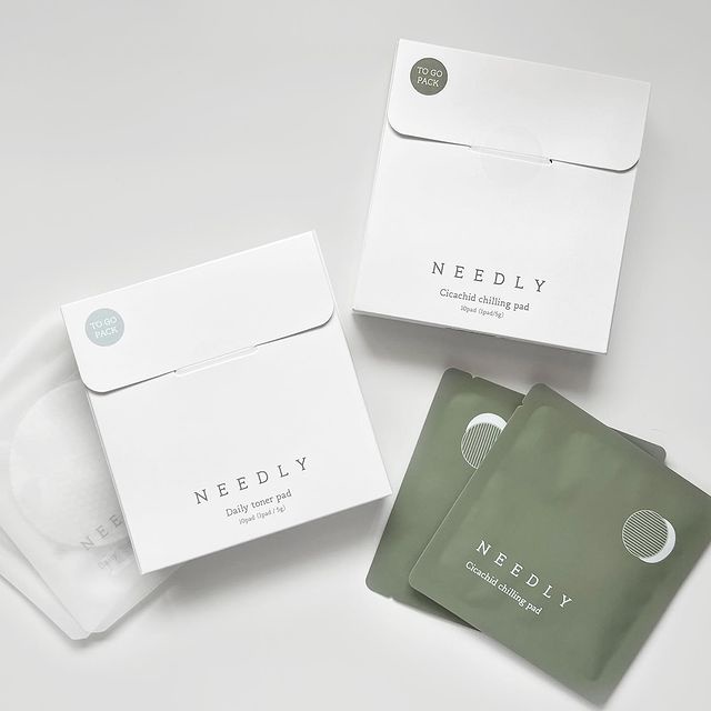 10Pads] Bộ dùng thử miếng đắp mặt dạng toner NEEDLY Cicachid Chilling Toner Pad Trial Kit