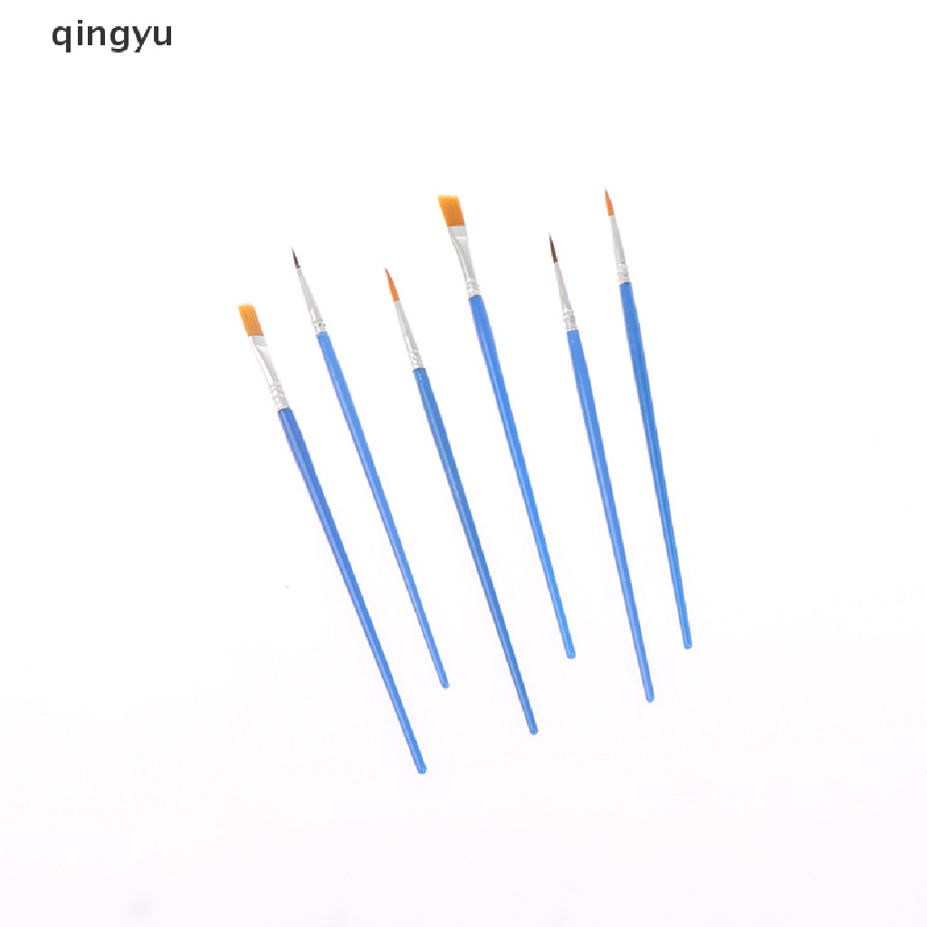 Qingyu Bộ 50 Cọ Sơn Phẳng Với Lông Nylon Nhỏ Cho Chi Tiết Paing PLI