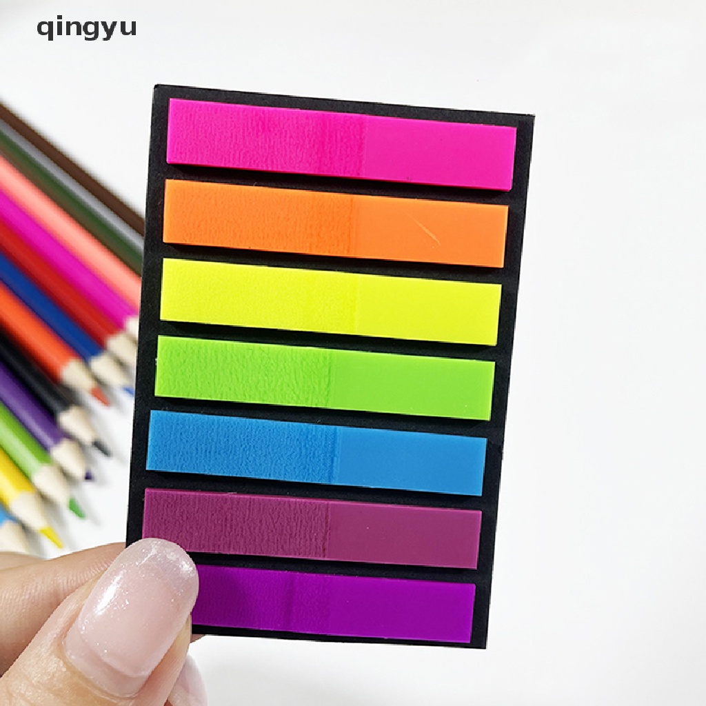 Qingyu Giấy Ghi Chú Tự Dính Đánh Dấu Trang Sách Dành Cho Học Sinh / Văn Phòng