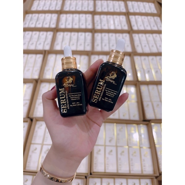 Serum Dưỡng Trắng Chuyên Sâu Skincream 45ml, Face Linh chi Skincream, Face Anh Đào Skincream