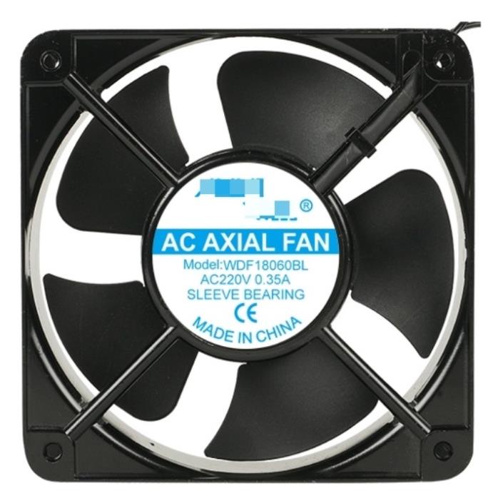 Quạt hút 2 tấc, 1 tấc 8 vuông dây đồng, vỏ kim loại sơn đen, cánh quạt nhựa ABS, điện áp 220VAC chất lượng tốt
