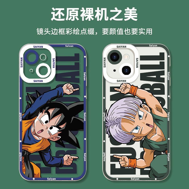 Ốp Điện Thoại Họa Tiết Hoạt Hình Dragon Ball Cho iPhone 14 Pro Max 13 12 Mini 11 XS XR X 8 7 Plus 6S 6 SE