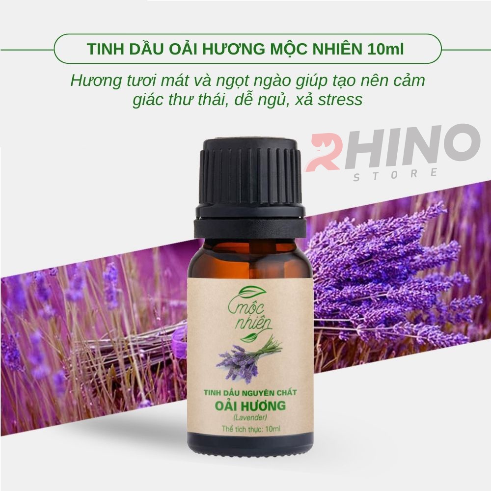 Tinh dầu Nhà Mộc nguyên chất Rhino T101 có kiểm định, treo xe, kẹp điều hòa: 10ml