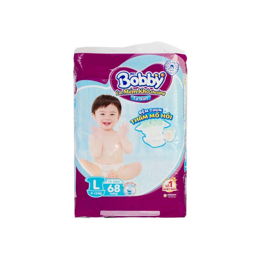 Tã Dán Bobby Size L ( 9-13kg )