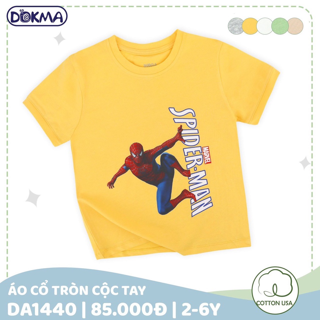 Áo cộc tay bé trai hình người nhện Dokma  DA1440