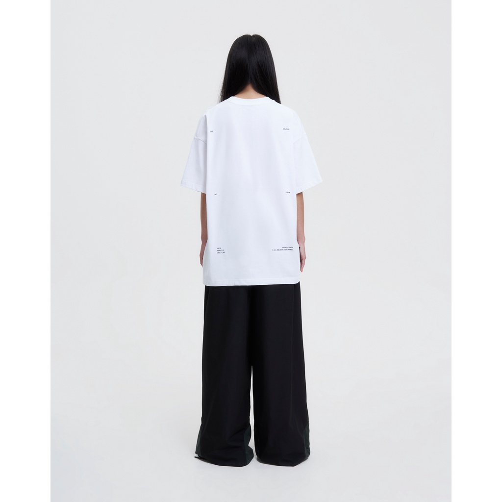 Áo thun NEEDS OF WISDOM Blur Tee - White - Local Brand Chính Hãng