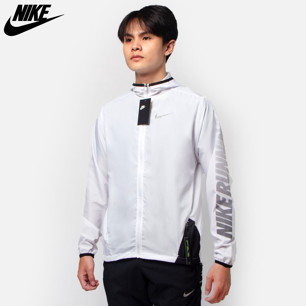 NIKE - Áo khoác thể thao nam nữ Nike City Core Windbreaker Men's Running Jacket chính hãng - Trắng x Đen