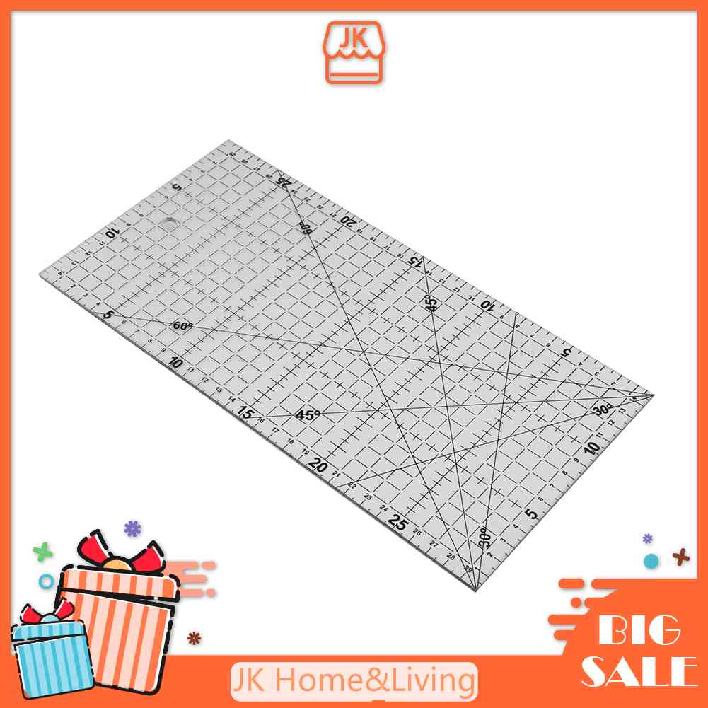 Thước Hình Tam Giác Dày Cỡ Lớn 30X15Cm Chuyên Dùng Trong May Vá