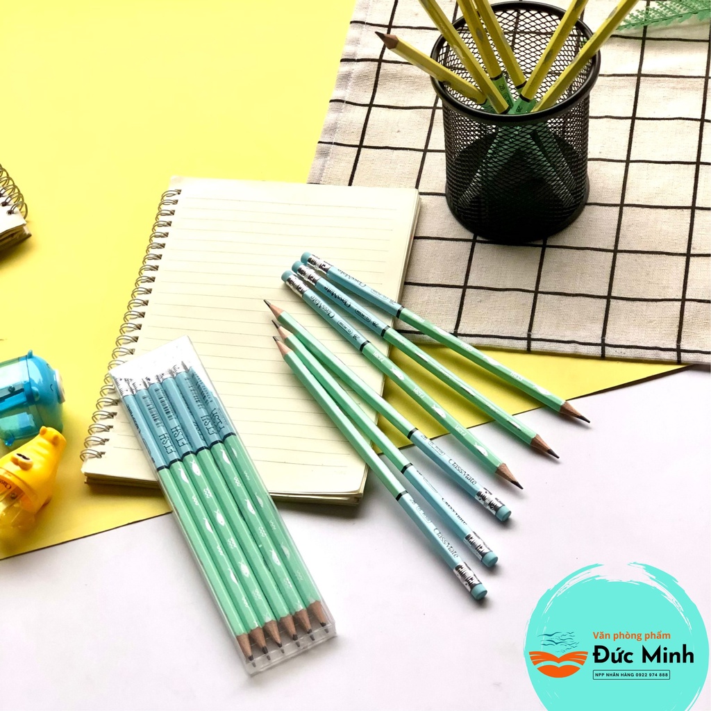 Bút chì 2B con Cá an nhiên Fish  PC506 - Yumy vũ điệu đồ ăn ngon PC315 - Classmate - vpp Diệp lạc